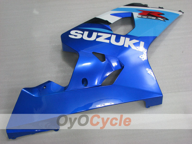 Kit de carenado por inyección para GSX R750 04-05 - Azul, Blanco - Estilo de fábrica #OYO87905292