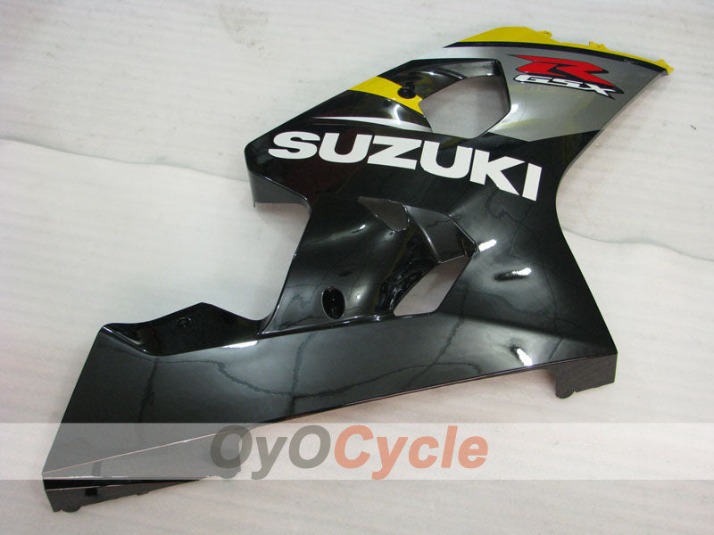 Carenado de inyección para GSX R750 04-05 - Amarillo, Negro - Estilo de fábrica #OYO87905293