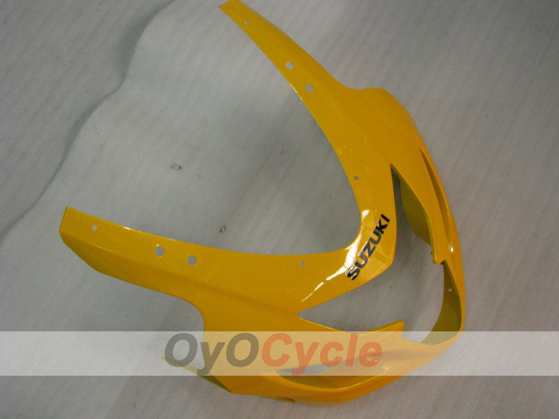 Kit de carenado inyectado para GSXR600 04-05 - Amarillo, Negro - Estilo de fábrica #OYO87905253