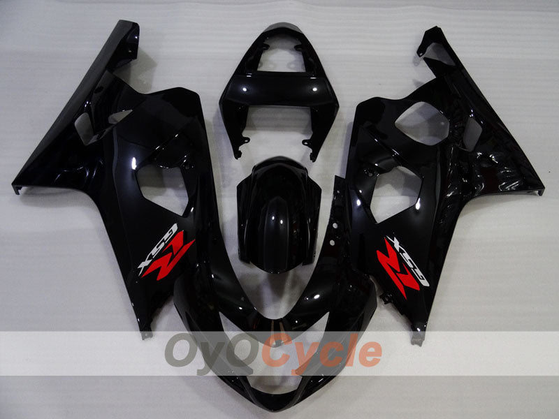 Kit de carenado inyectado para GSXR600 04-05 - Negro - Estilo de fábrica #OYO87905254