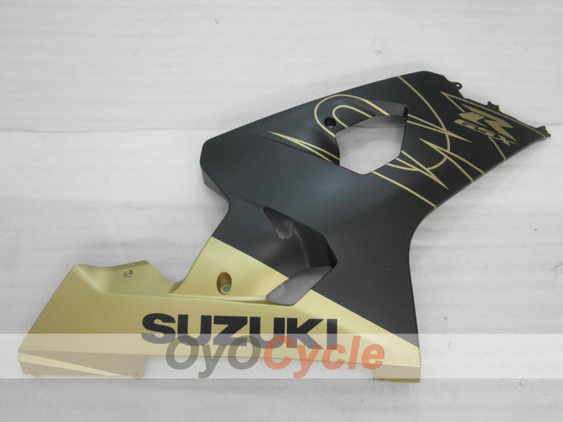 Kit de carenado por inyección para GSXR600 04-05 - Amarillo, Negro, Mate - Estilo de fábrica #OYO87905255