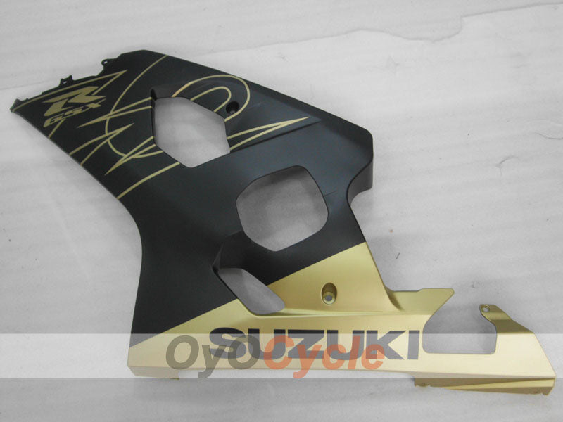Kit de carenado por inyección para GSXR600 04-05 - Amarillo, Negro, Mate - Estilo de fábrica #OYO87905255
