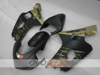 Kit de carenado por inyección para GSXR600 04-05 - Amarillo, Negro, Mate - Estilo de fábrica #OYO87905255