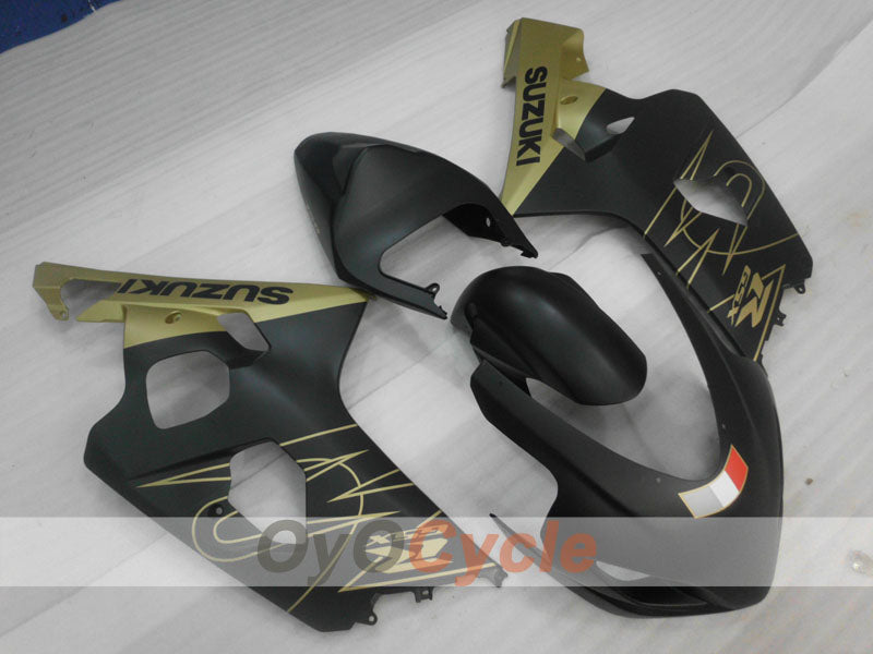 Kit de carenado por inyección para GSXR600 04-05 - Amarillo, Negro, Mate - Estilo de fábrica #OYO87905255 Imagen secundaria del producto