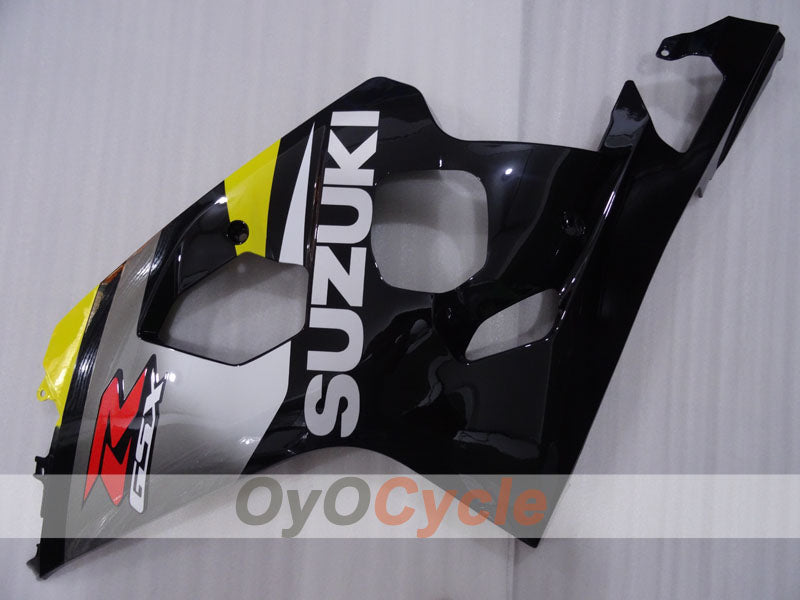Kit de carenado por inyección para GSX R750 04-05 - Amarillo, Negro - Estilo de fábrica #OYO87905296