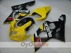 Kit de carenado por inyección para GSXR600 04-05 - Amarillo, Negro - Estilo de fábrica #OYO87905257