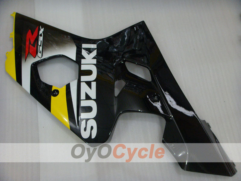 Kit de carenado por inyección para GSXR600 04-05 - Amarillo, Negro - Estilo de fábrica #OYO87905257