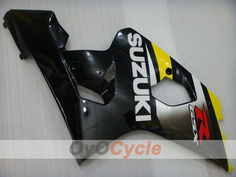 Kit de carenado por inyección para GSX R750 04-05 - Amarillo, negro - Estilo de fábrica #OYO87905298
