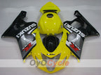 Kit de carenado por inyección para GSX R750 04-05 - Amarillo, Negro - Estilo de fábrica #OYO87905299