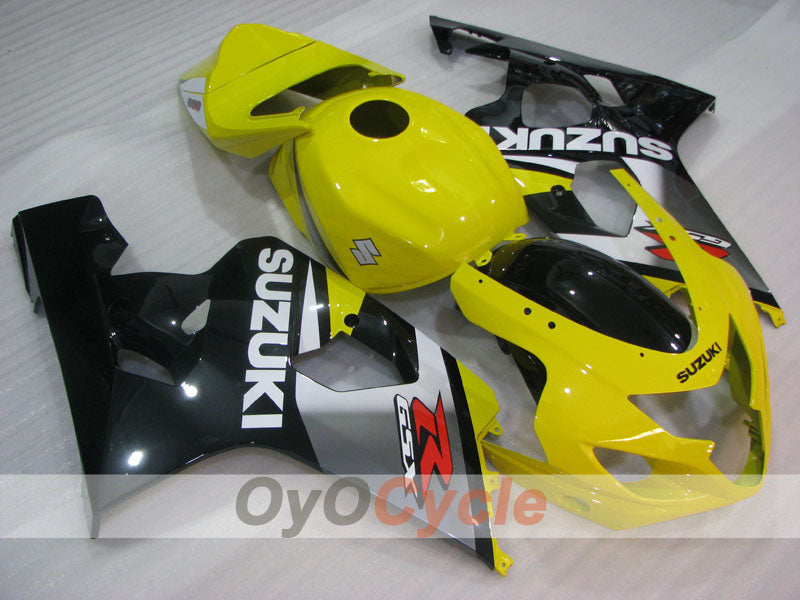 Kit de carenado inyectado para GSXR600 04-05 - Amarillo, Negro - Estilo de fábrica #OYO87905259 Imagen secundaria del producto