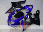 Kit de carenado por inyección para GSXR600 04-05 - Azul, Negro - Estilo de fábrica #OYO87905262