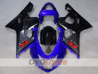 Kit de carenado por inyección para GSXR600 04-05 - Azul, Negro - Estilo de fábrica #OYO87905262