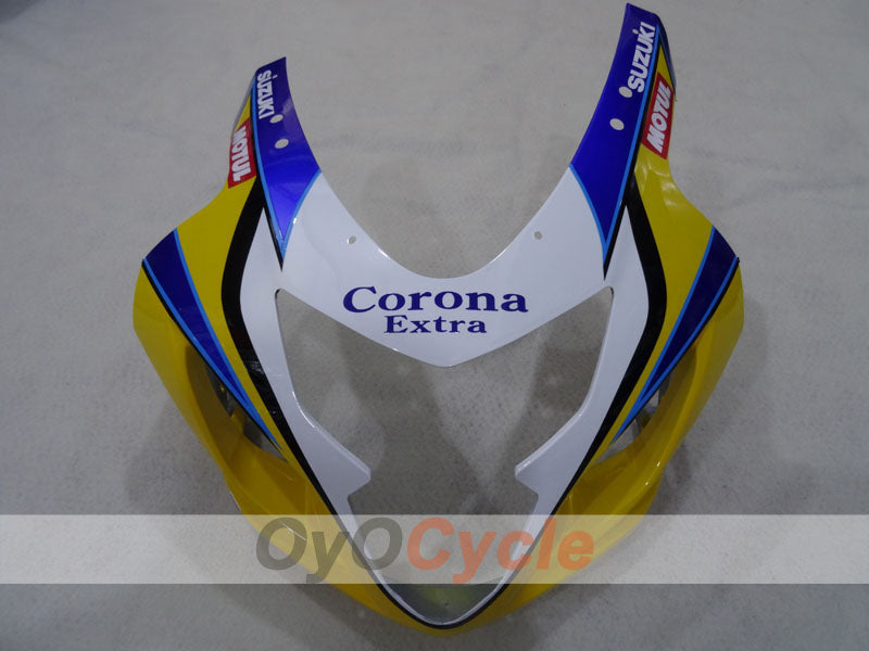 Kit de carenado por inyección para GSXR600 04-05 - Amarillo, Azul - Corona, MOTUL #OYO87905263
