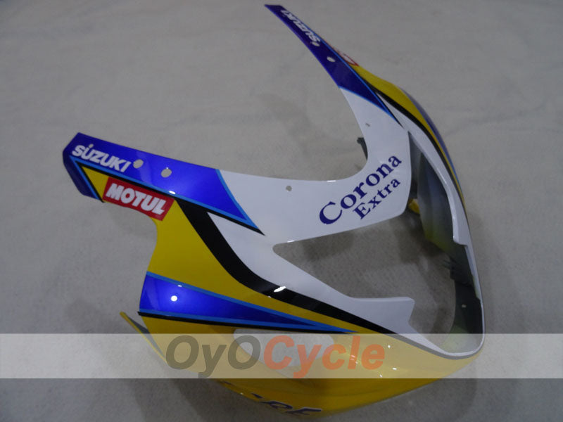 Kit de carenado por inyección para GSXR600 04-05 - Amarillo, Azul - Corona, MOTUL #OYO87905263