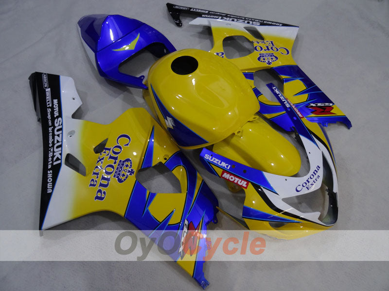 Kit de carenado por inyección para GSXR600 04-05 - Amarillo, Azul - Corona, MOTUL #OYO87905263 Imagen principal del producto