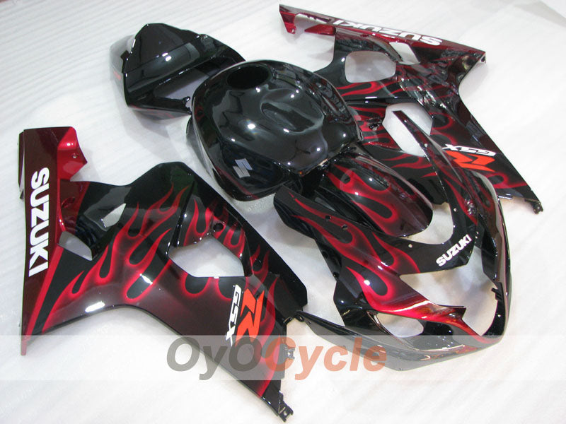 Carenado de inyección para GSX R750 04-05 - Rojo, Negro - Llama #OYO87905286 Imagen principal del producto