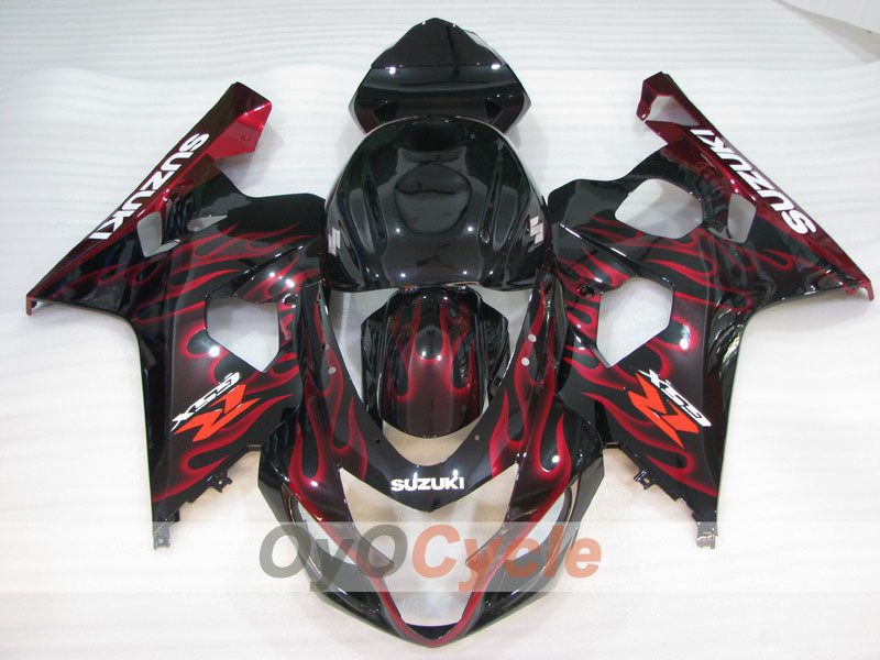 Carenado de inyección para GSXR600 04-05 - Rojo, Negro - Llama #OYO87905264 Imagen principal del producto