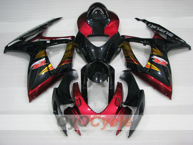 Kit de carenado de inyección para GSX R600 06-07 - Rojo, Negro - Estilo de fábrica #OYO87905302 Imagen secundaria del producto