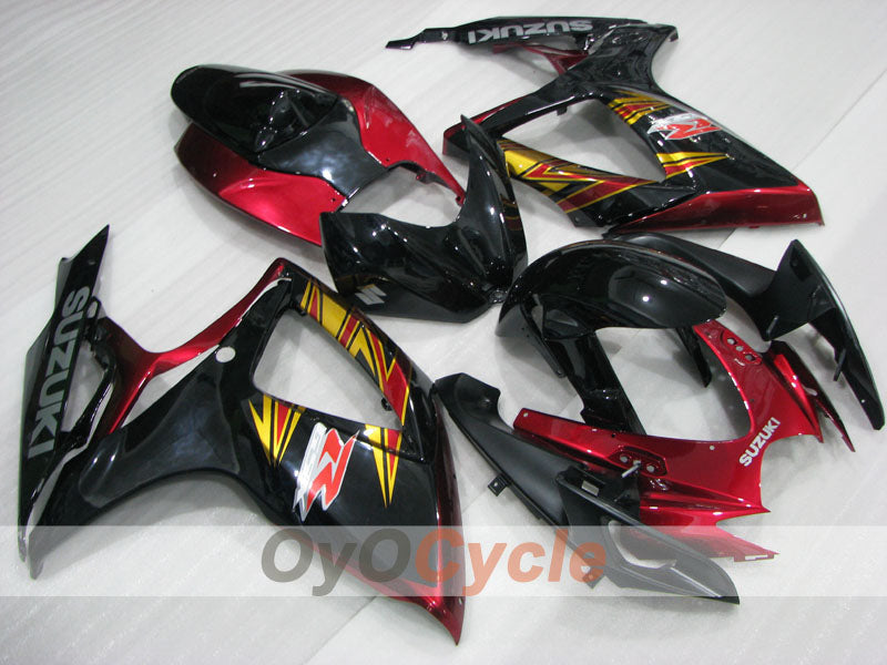 Kit de carenado de inyección para GSX R750 06-07 - Rojo, Negro - Estilo de fábrica #OYO87905339 Imagen principal del producto