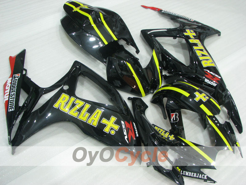 Kit de carenado por inyección para GSX R750 06-07 - Amarillo, Negro - Rizla+ #OYO87905340 Imagen principal del producto
