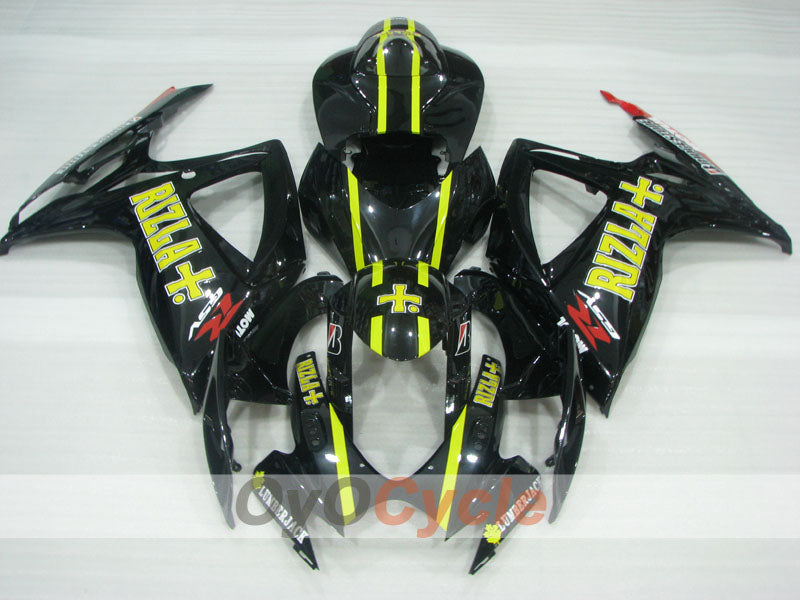 Carenado de inyección para GSX R600 06-07 - Amarillo, Negro - Rizla+ #OYO87905303 Imagen principal del producto