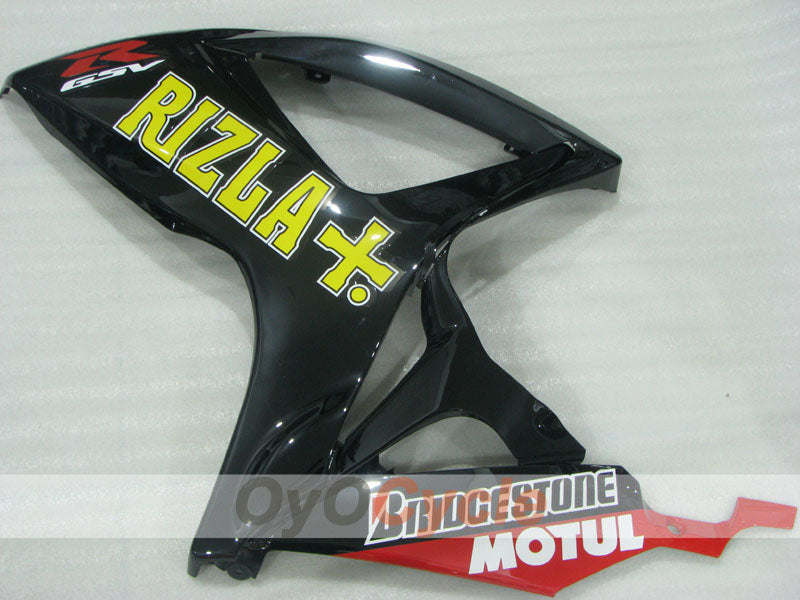 Carenado de inyección para GSX R600 06-07 - Amarillo, Negro - Rizla+ #OYO87905303