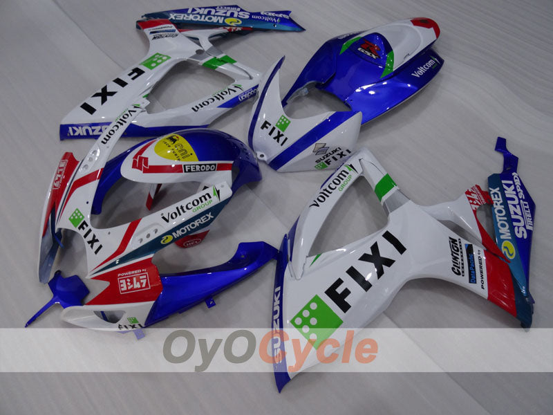 Kit de carenado por inyección para GSX R750 06-07 - Azul, Blanco - FIXI #OYO87905341 Imagen secundaria del producto