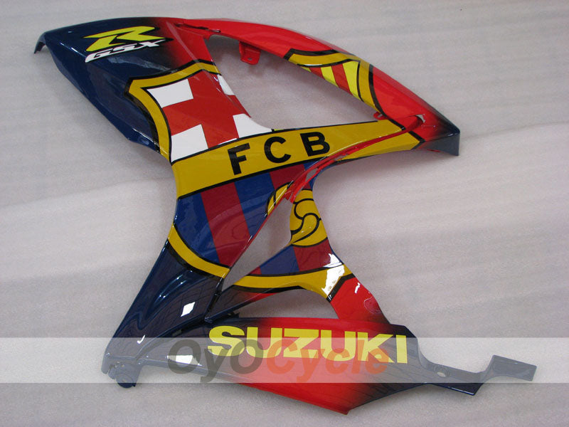 Kit de carenado de inyección para GSX R600 06-07 - Rojo, Azul - FCB #OYO87905305