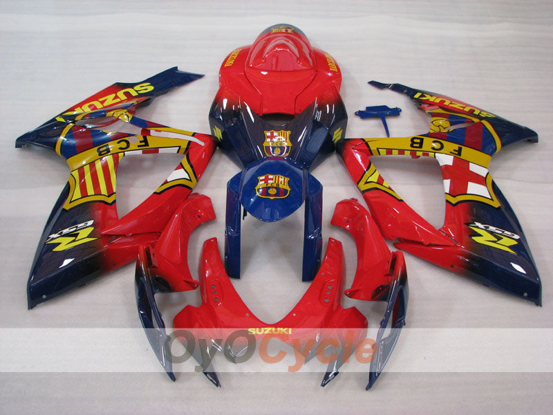 Carenado de inyección para GSX R750 06-07 - Rojo, Negro - FCB #OYO87905342 Imagen secundaria del producto