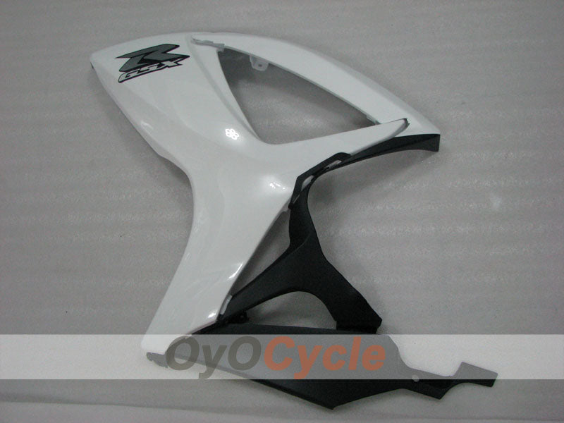 Kit de carenado por inyección para GSX R600 06-07 - Blanco, Plateado - Estilo de fábrica #OYO87905308