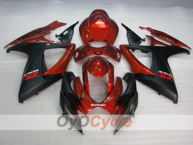 Kit de carenado de inyección para GSX R750 06-07 - Rojo, Negro - Estilo de Fábrica #OYO87905347 Imagen secundaria del producto