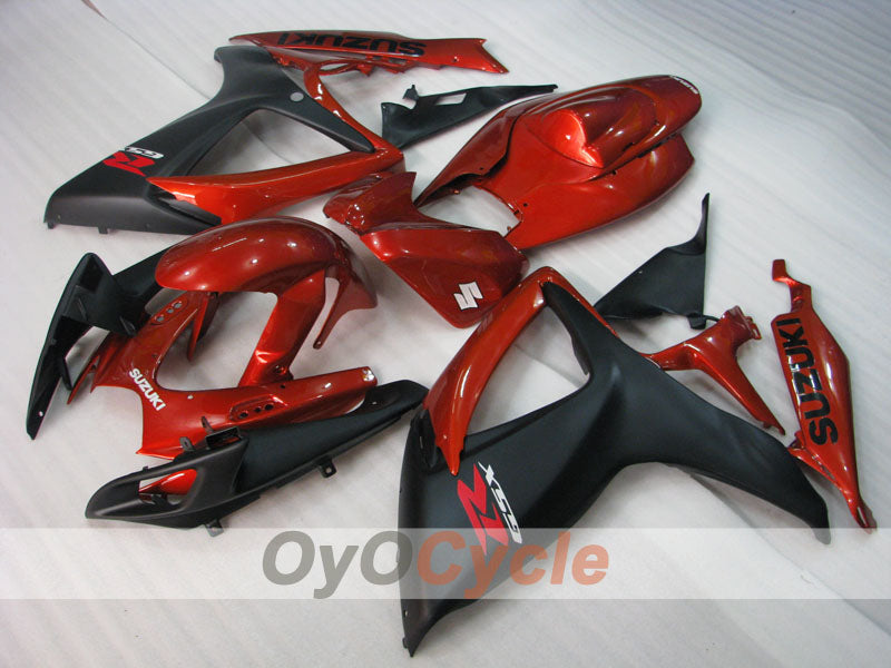 Kit de carenado por inyección para GSX R600 06-07 - Rojo, Negro - Estilo de fábrica #OYO87905310 Imagen secundaria del producto