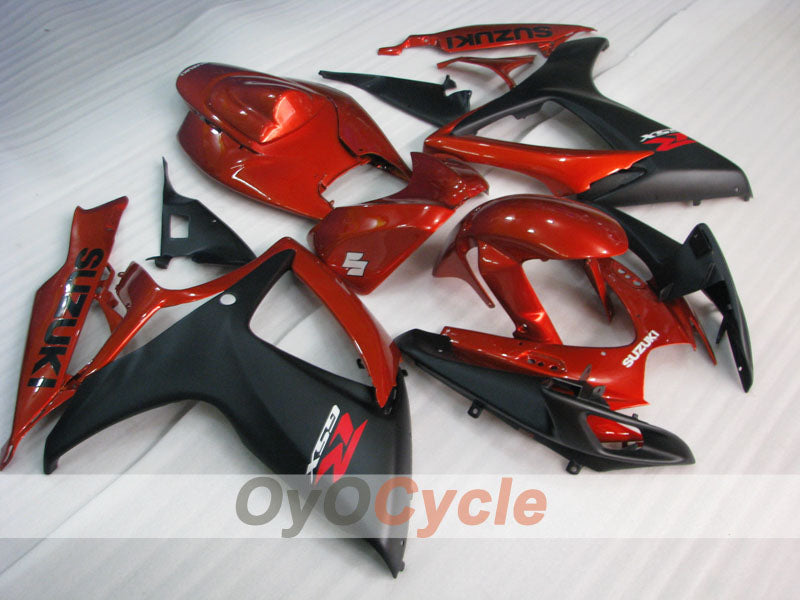 Kit de carenado por inyección para GSX R600 06-07 - Rojo, Negro - Estilo de fábrica #OYO87905310 Imagen principal del producto