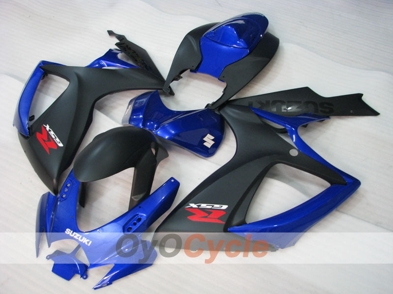 Kit de carenado de inyección para GSX R750 06-07 - Azul, Negro - Estilo de fábrica #OYO87905348