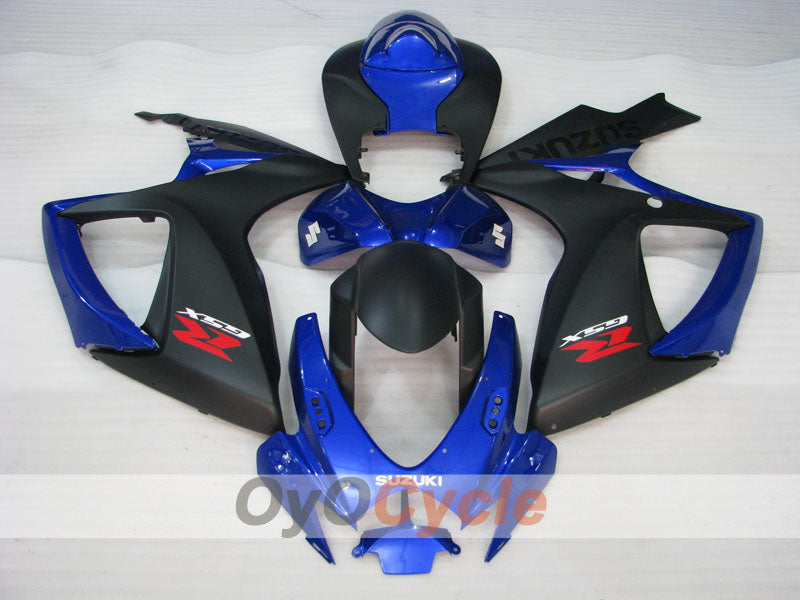 Kit de carenado de inyección para GSX R750 06-07 - Azul, Negro - Estilo de fábrica #OYO87905348