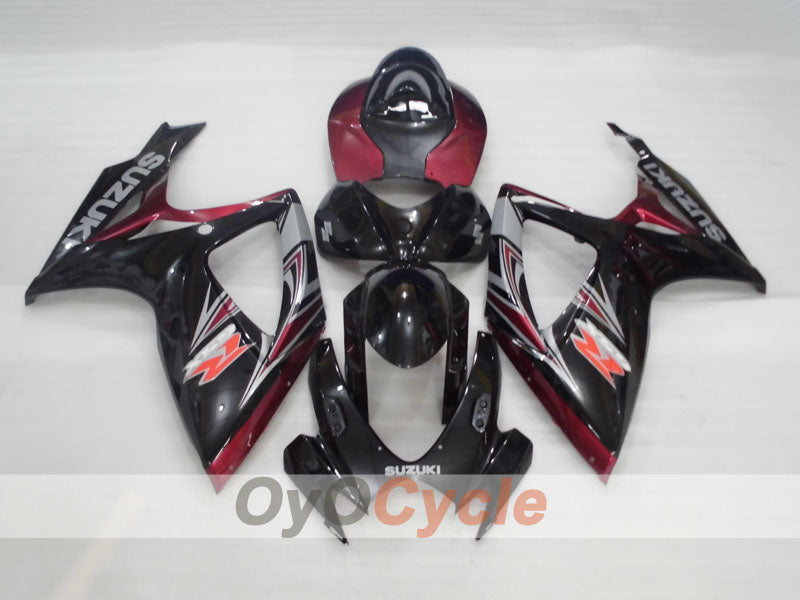 Kit de carenado por inyección para GSX R600 06-07 - Negro, Fucsia - Estilo de fábrica #OYO87905314 Imagen secundaria del producto