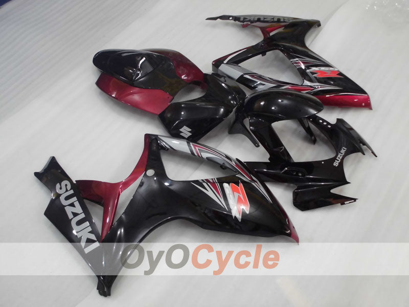 Kit de carenado por inyección para GSX R600 06-07 - Negro, Fucsia - Estilo de fábrica #OYO87905314 Imagen principal del producto