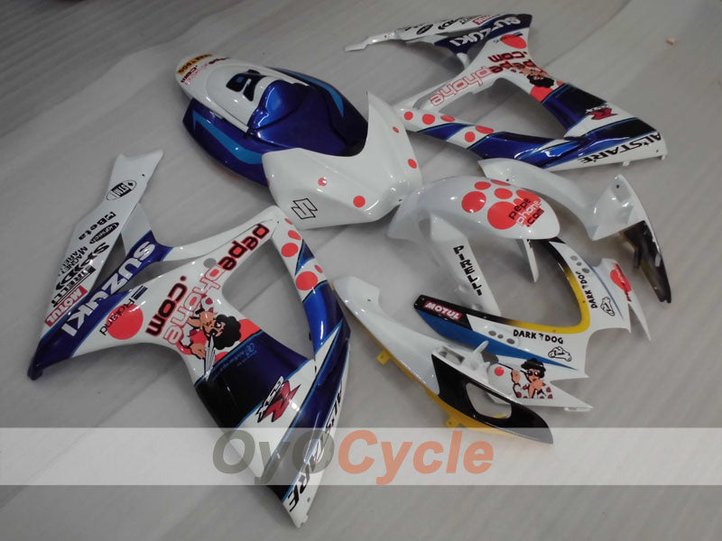 Kit de carenado por inyección para GSX R600 06-07 - Azul, Blanco - MOTUL #OYO87905315 Imagen principal del producto