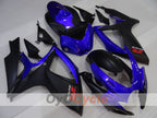 Kit de carenado por inyección para GSX R600 06-07 - Azul, Negro - Estilo de fábrica #OYO87905317