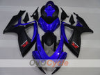 Kit de carenado por inyección para GSX R600 06-07 - Azul, Negro - Estilo de fábrica #OYO87905317