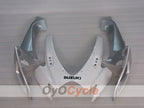 Kit de carenado por inyección para GSX R600 06-07 - Blanco, Plateado - Estilo de fábrica #OYO87905321