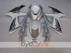 Kit de carenado por inyección para GSX R600 06-07 - Blanco, Plateado - Estilo de fábrica #OYO87905321