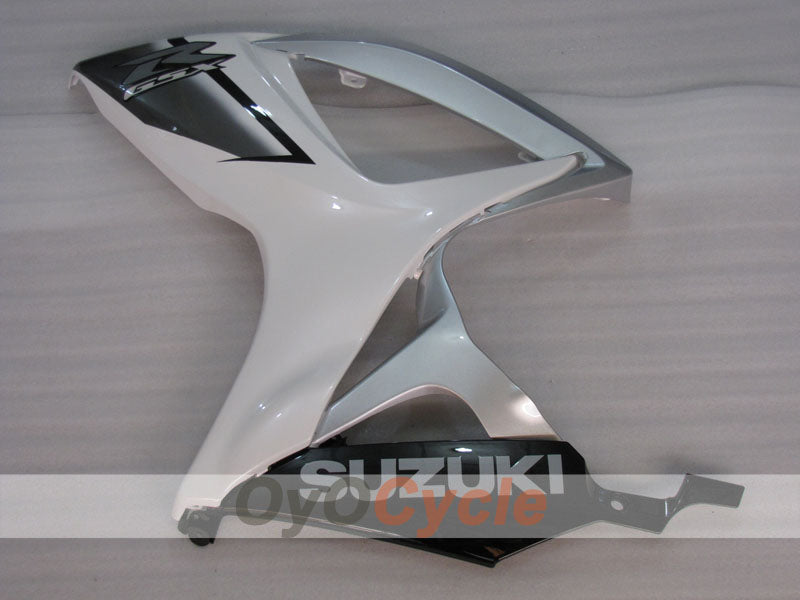Kit de carenado por inyección para GSX R600 06-07 - Blanco, Plateado - Estilo de fábrica #OYO87905321