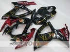 Kit de carenado por inyección para GSX R600 06-07 - Negro, Fucsia - BACARDI #OYO87905324