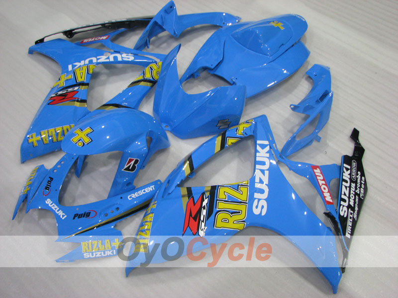 Kit de carenado por inyección para GSX R750 06-07 - Azul - Rizla+ #OYO87905362