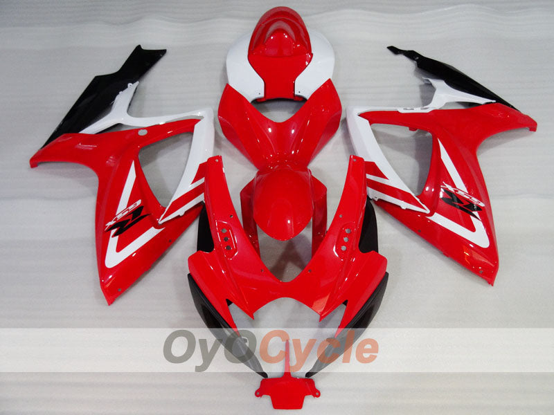 Kit de carenado de inyección para GSX R600 06-07 - Rojo, Blanco, Negro - Estilo de fábrica #OYO87905327 Imagen principal del producto