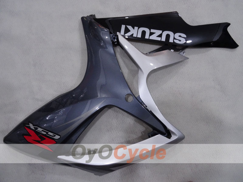 Carenado inyectado para GSX R600 06-07 - Negro, Gris - Estilo de fábrica #OYO87905328