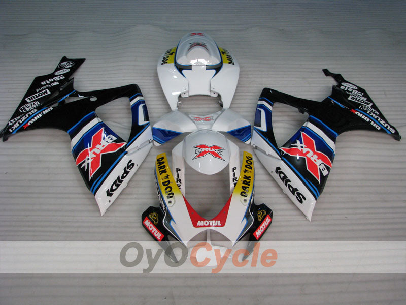 Kit de carenado por inyección para GSX R750 06-07 - Blanco, Negro - Dark Dog #OYO87905368 Imagen secundaria del producto