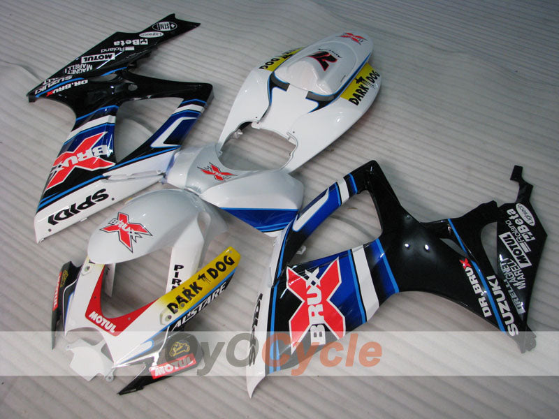 Kit de carenado por inyección para GSX R600 06-07 - Blanco, Negro - Dark Dog #OYO87905332 Imagen secundaria del producto
