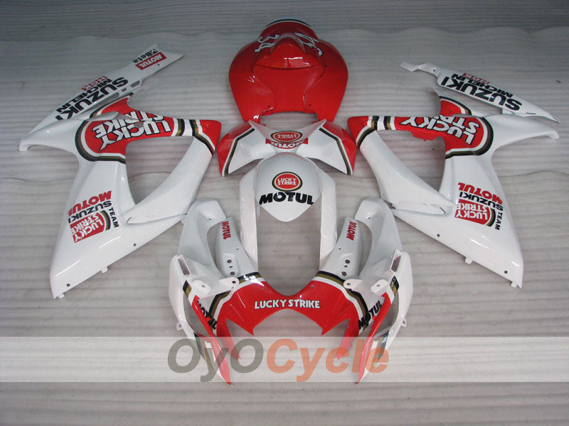 Kit de carenado por inyección para GSX R600 06-07 - Rojo, Blanco - Lucky Strike, MICHELIN, MOTUL #OYO87905333 Imagen secundaria del producto